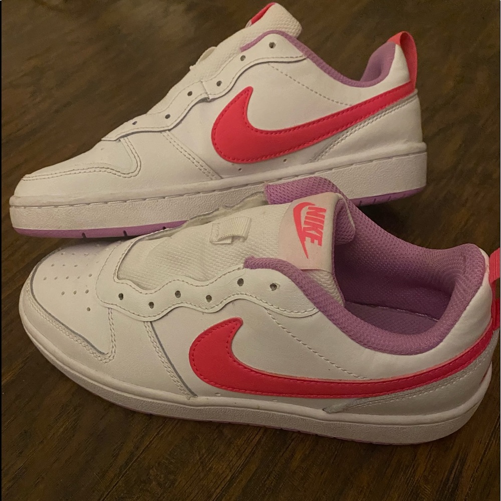 girls pink and purple air forces